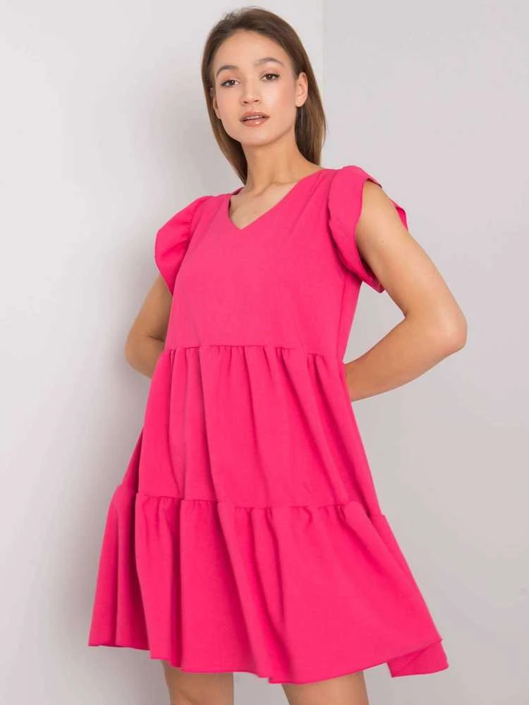 Suknelė Rue Paris Sukienka-WN-SK-704.83-fuksjowy