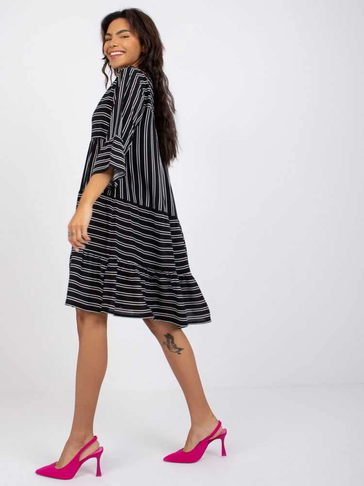 Sublevel Suknelė-D73771M30214C-juoda ir balta