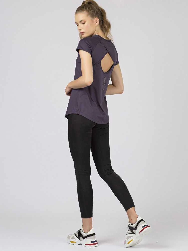 Tommy Life Marškinėliai-298-TS-TL-97101.03X - tamsiai violetinė