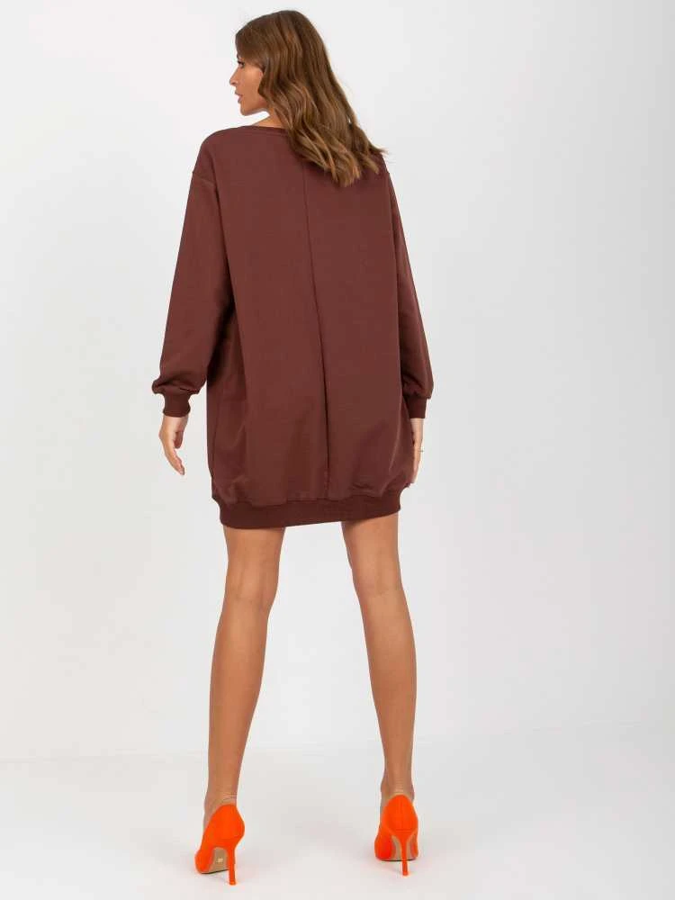 Vikki Megztinis-VI-BL-3075.64P-tamsiai rudas