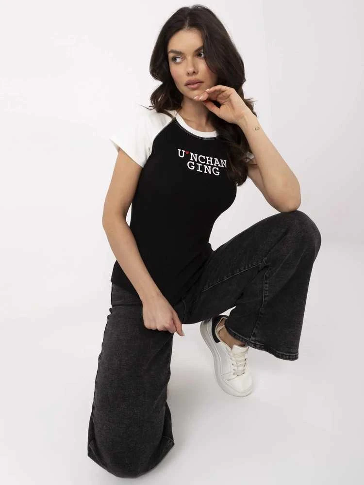 Vinceotto Marškinėliai moterims-NM-TS-V7939.50-juoda-balta