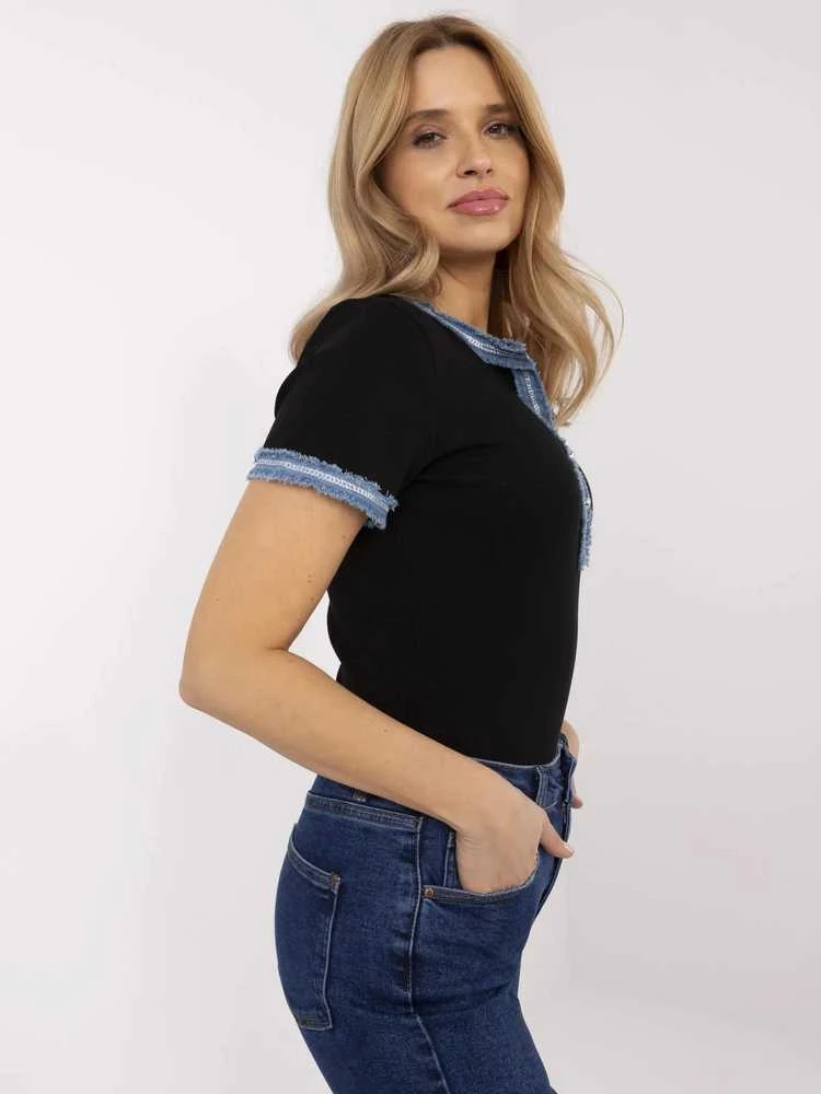 Vinceotto T-shirt-NM-TS-V8319.95-juoda