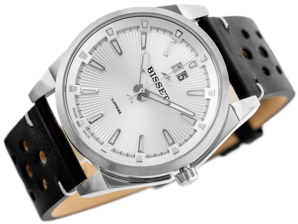 Laikrodis vyrams BISSET BSCF40 (zb095a) - safyro stiklas