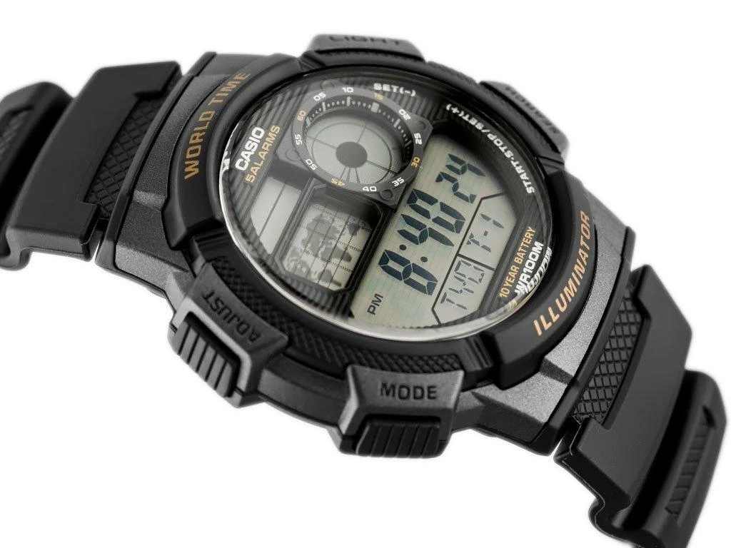 VYRIŠKAS LAIKRODIS CASIO AE-1000W 1AV (zd073a) - WORLD TIME