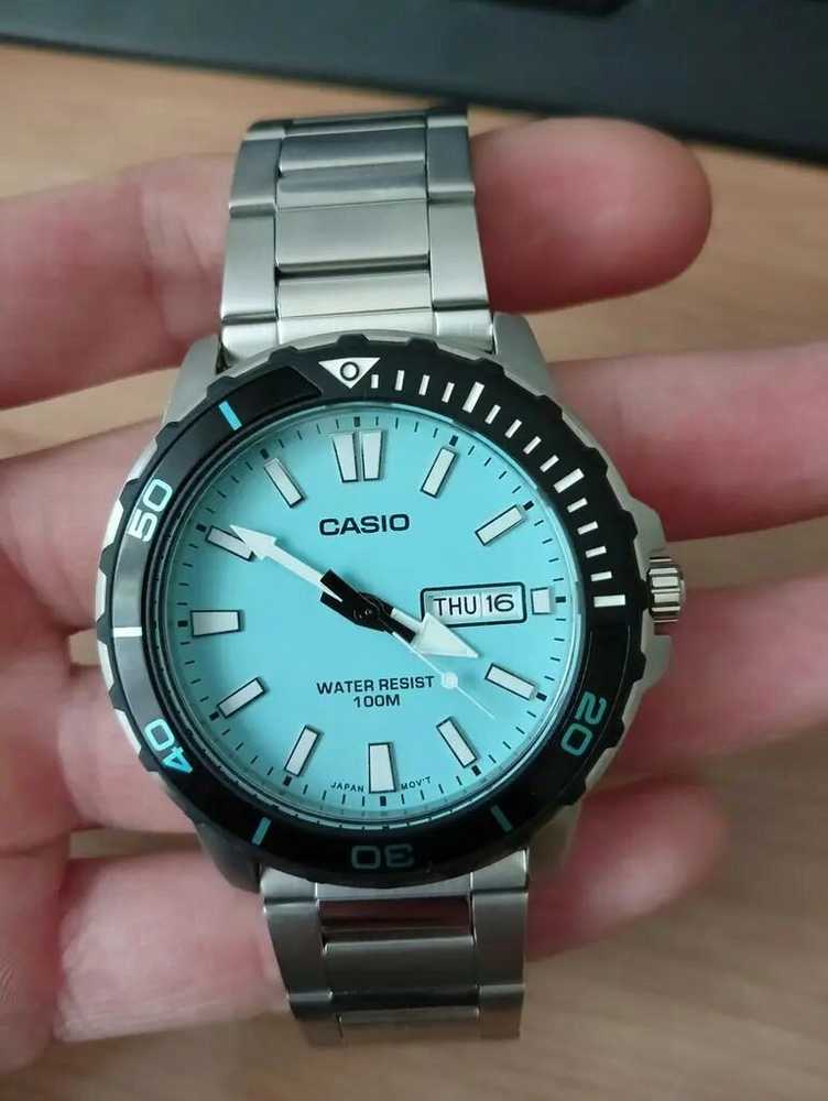 „Casio“ vyriškas laikrodis MTD-125D-2A2 + BOX WR100