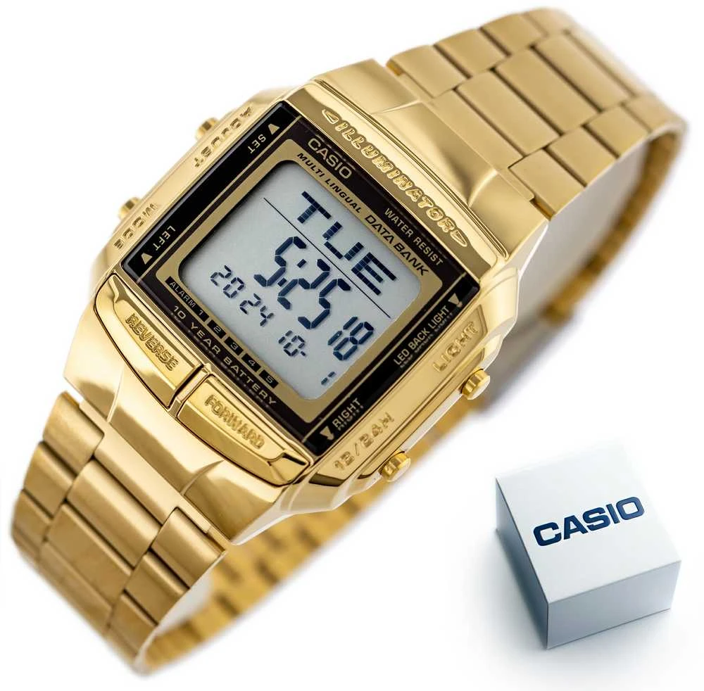 CASIO DATABANK MEN'S WATCH DB-360G-9ADF (zd161b) + BOX