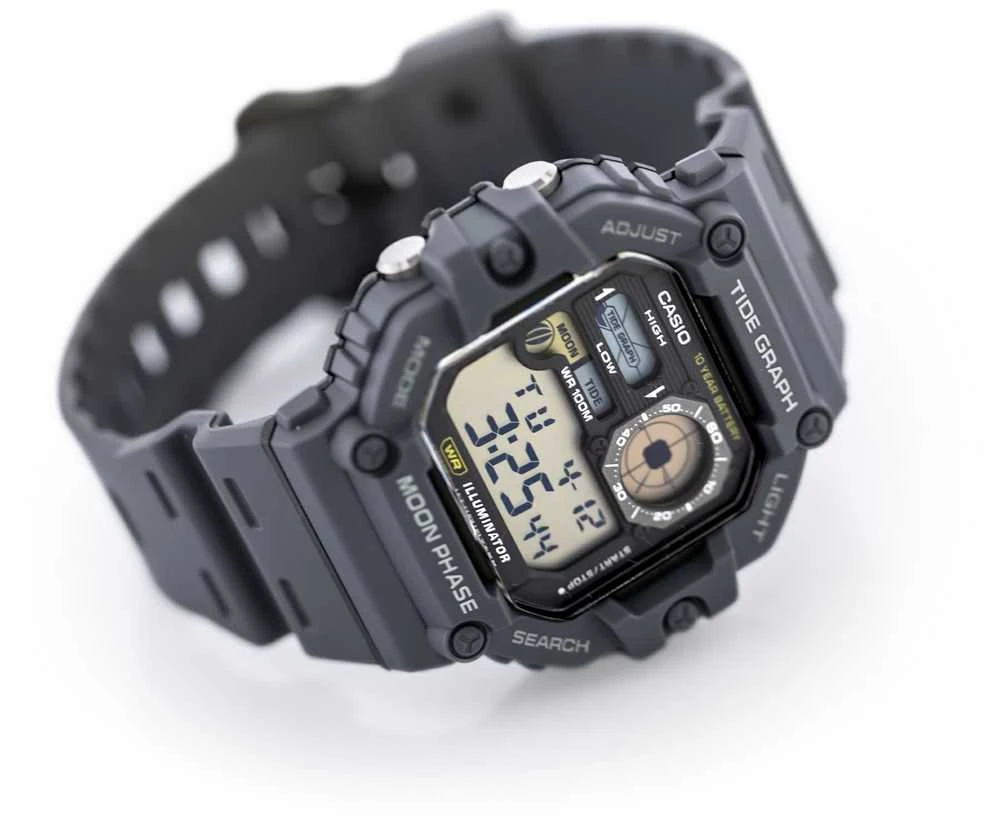 Vyriškas laikrodis CASIO Digital Moonphase WS-1700H-8AV + BOX