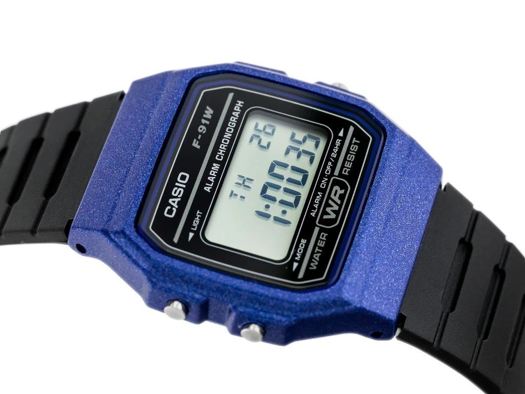 Laikrodis Casio F-91WM-2A, Mėlynas