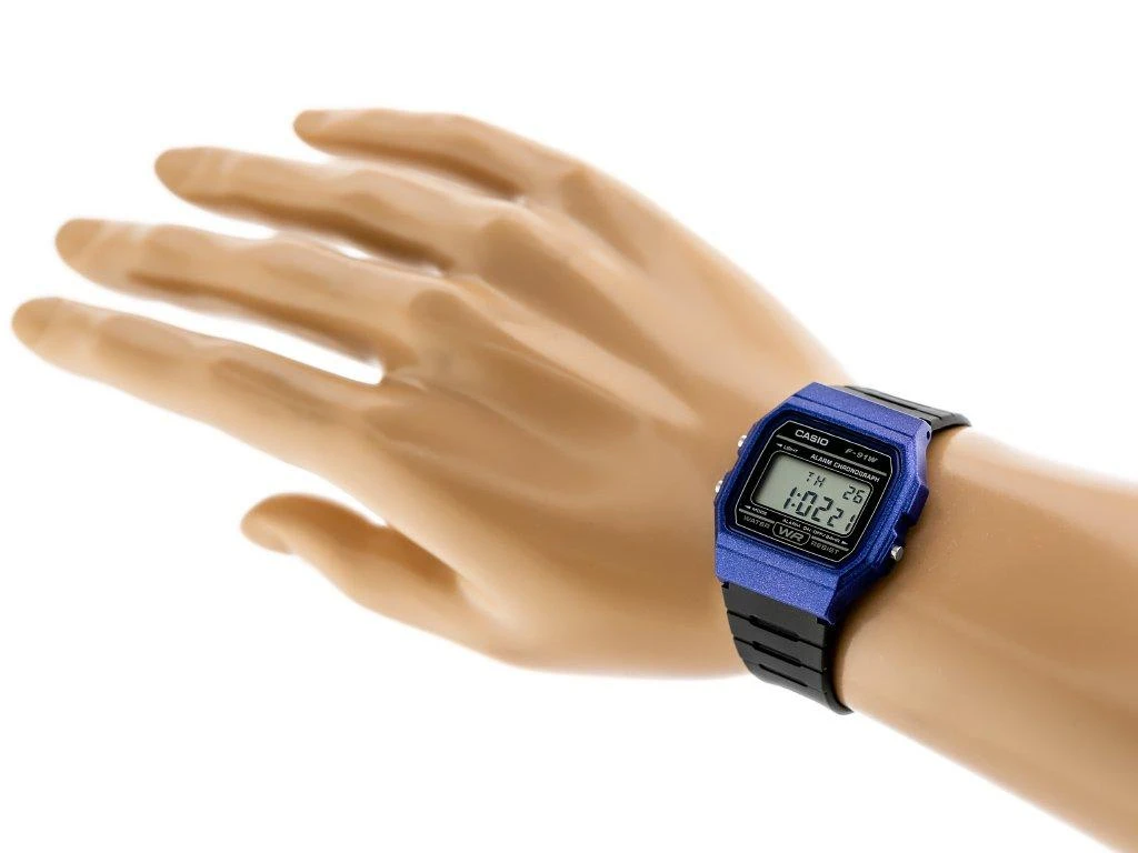Laikrodis Casio F-91WM-2A, Mėlynas