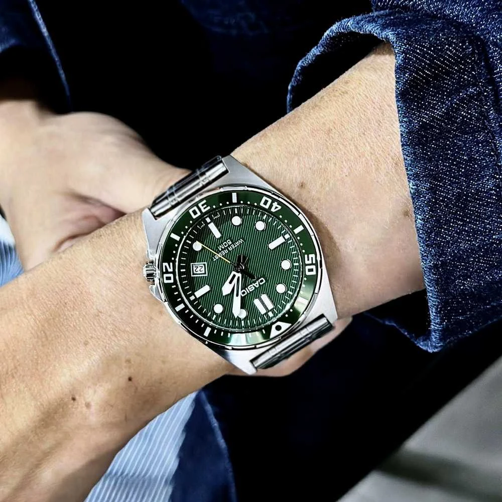Casio MTD-135D-3A vyriškas laikrodis + dėžutė