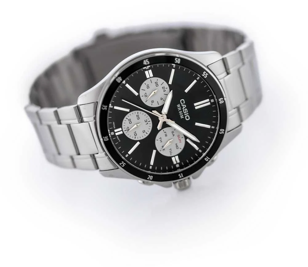 CASIO VYRIŠKAS LAIKRODIS MTP-1374D-1A3 (zd063i) + DĖŽUTĖ