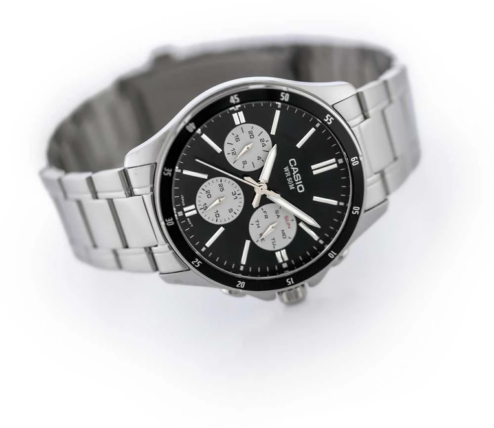 CASIO VYRIŠKAS LAIKRODIS MTP-1374D-1A3 (zd063i) + DĖŽUTĖ