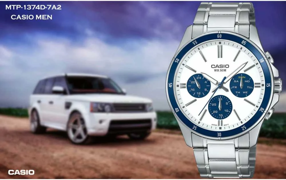 Vyriškas laikrodis CASIO MTP-1374D-7A2 (zd063f) + BOX