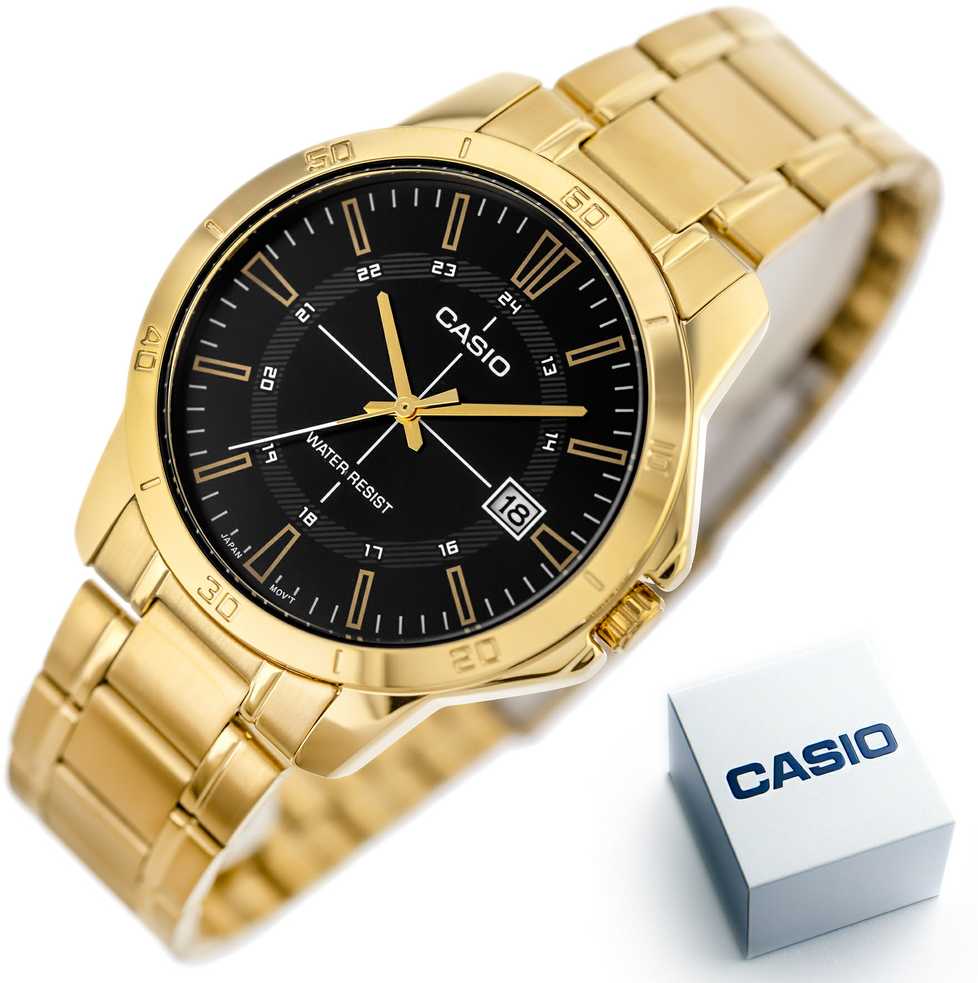 Casio vyriškas laikrodis MTP-V004G-1CUDF (zd251b) + dėžutė