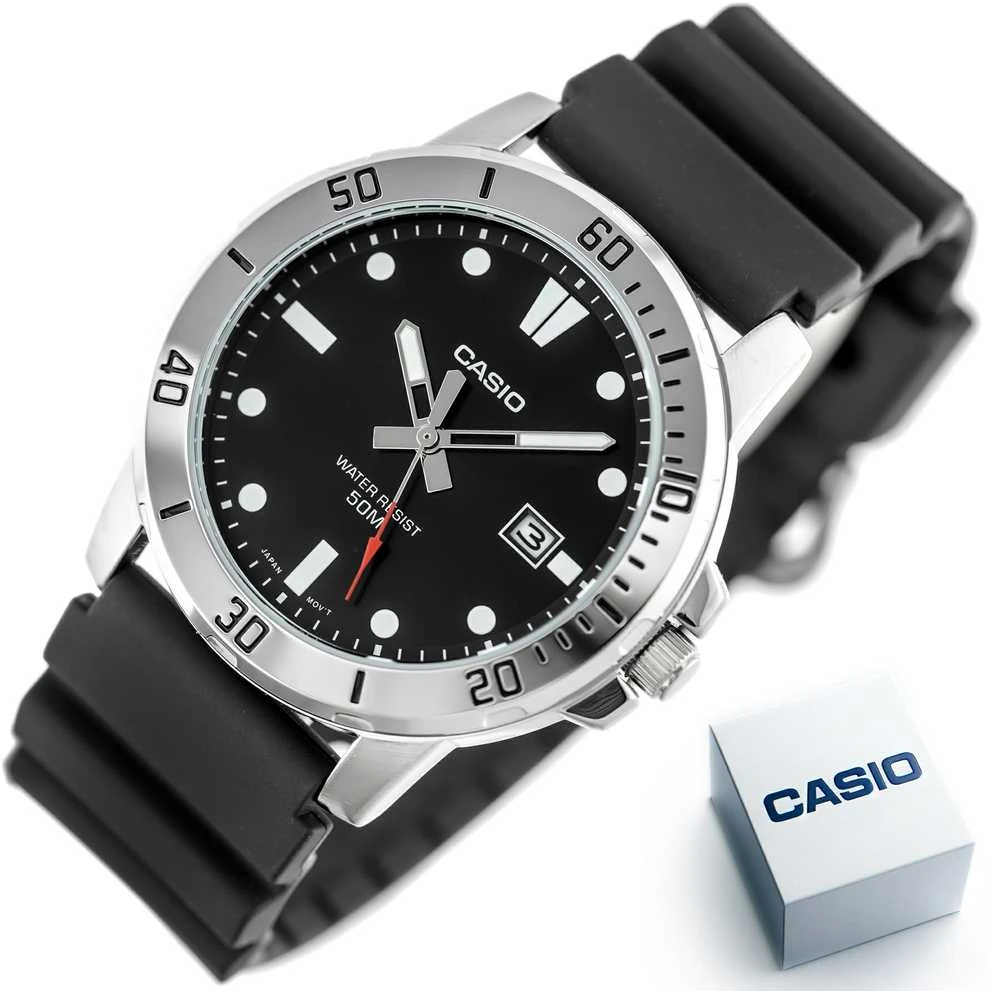 Laikrodis CASIO MTP-VD01-1E MEN'S WATCH (zd169g) + BOX