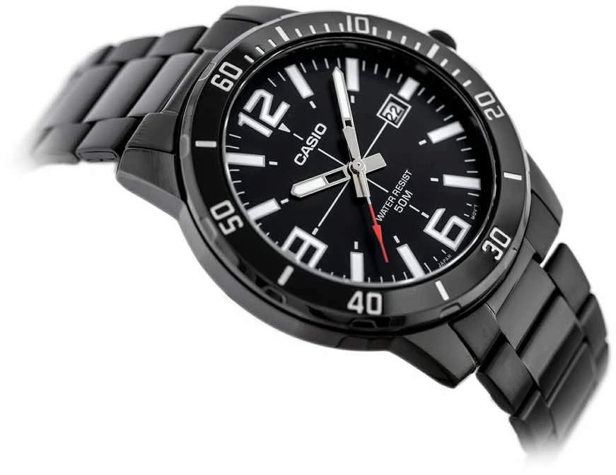 Vyriškas laikrodis CASIO MTP-VD01B-1B (zd169e) + BOX