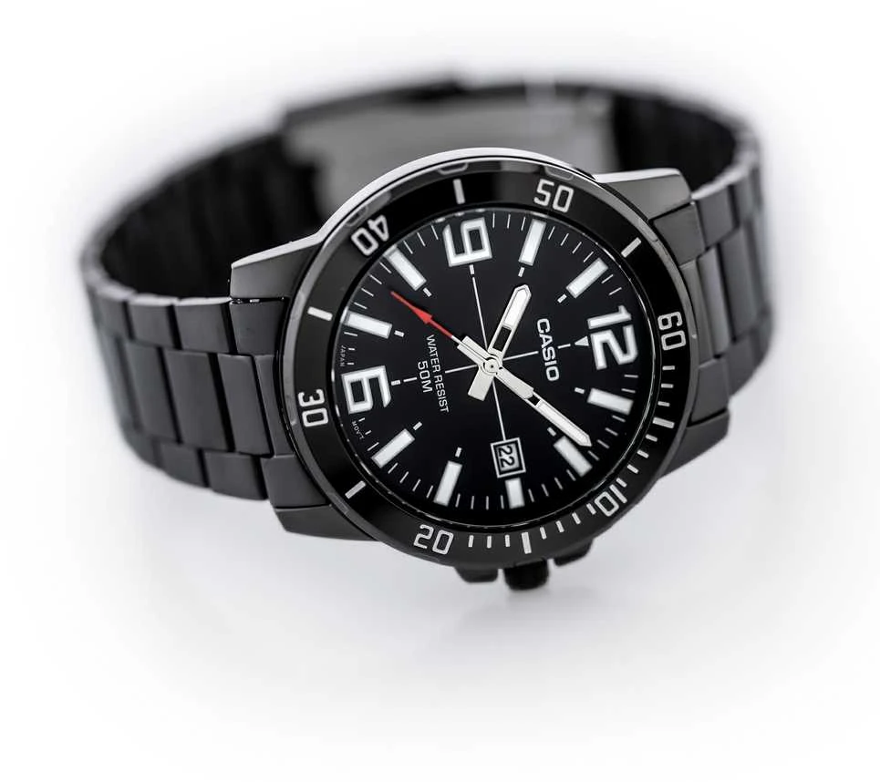 Vyriškas laikrodis CASIO MTP-VD01B-1B (zd169e) + BOX