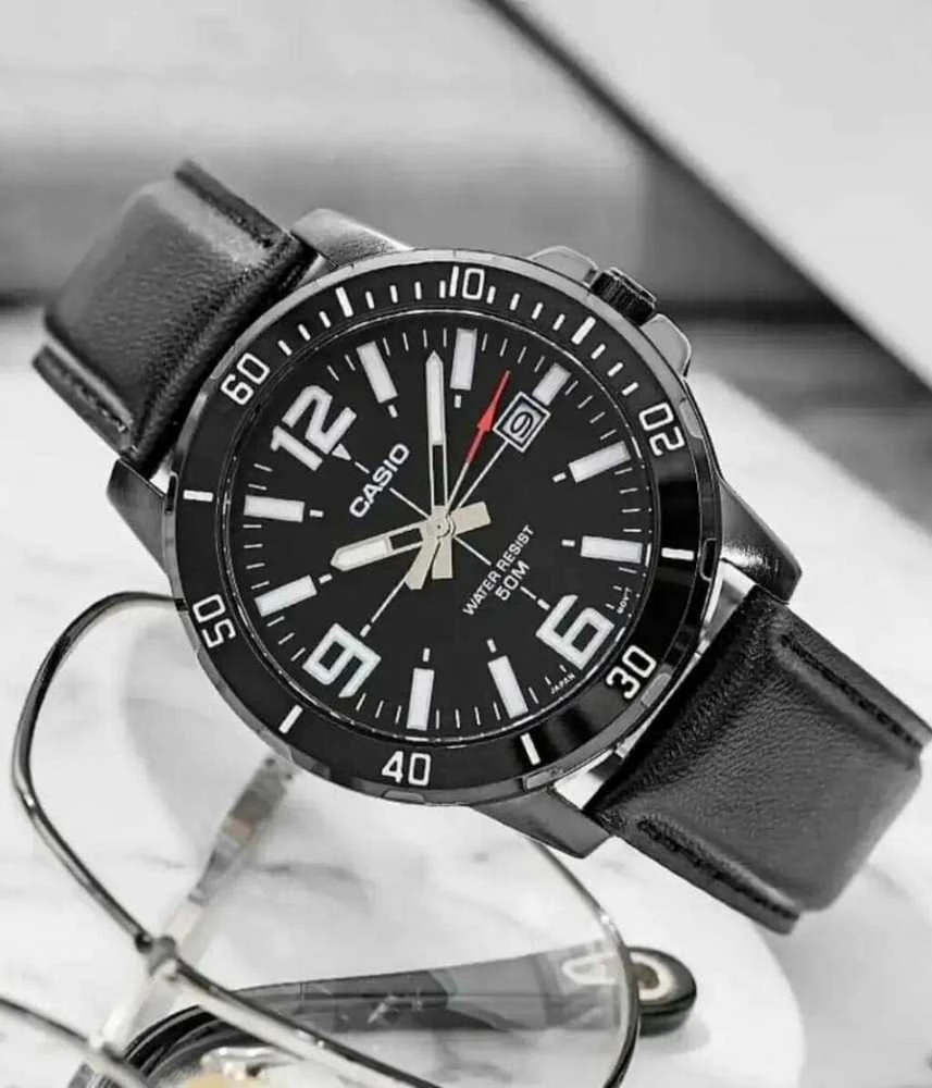 Laikrodis CASIO MEN'S WATCH MTP-VD01BL-1B (zd169d) + BOX