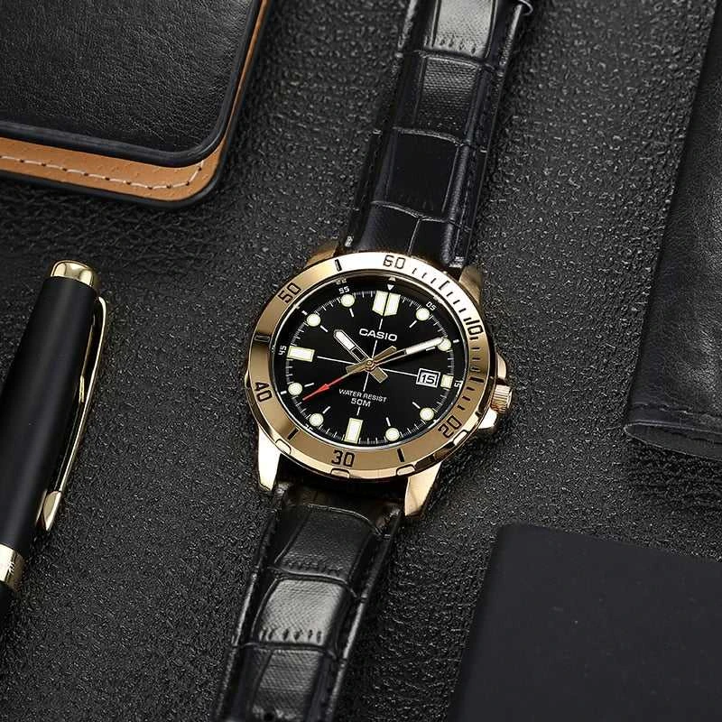 Vyriškas laikrodis CASIO MTP-VD01GL-1E + BOX