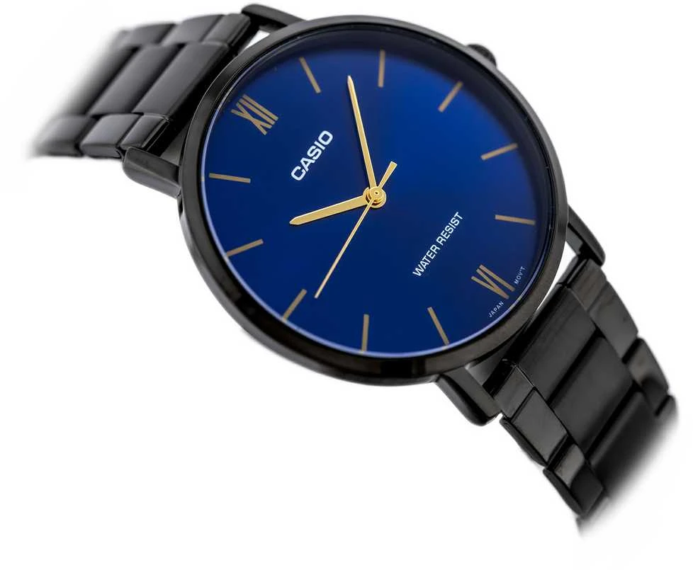 Casio Vyriškas laikrodis MTP-VT01B-2B + DĖŽUTĖ