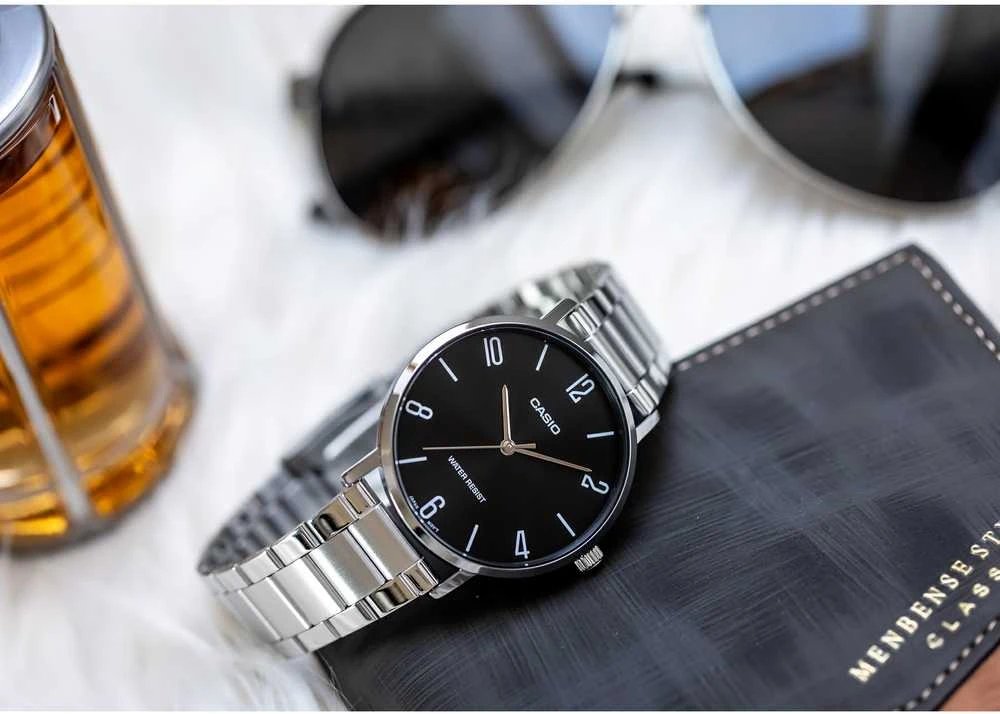 CASIO VYRIŠKAS LAIKRODIS MTP-VT01D-1B2 (zd165i) + DĖŽUTĖ