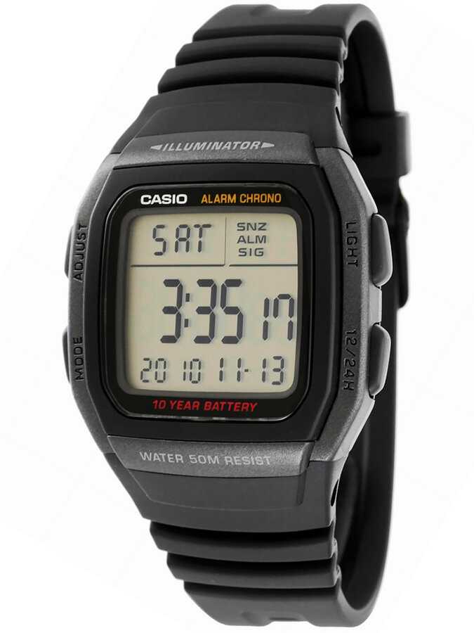 Laikrodis vyrams CASIO W-96H-1B + dėžutė