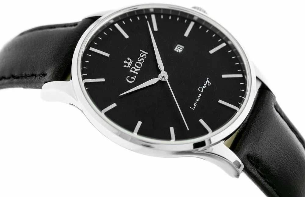 VYRIŠKAS LAIKRODIS G. ROSSI - 12462A4-1A1 (zg328b) + dėžutė