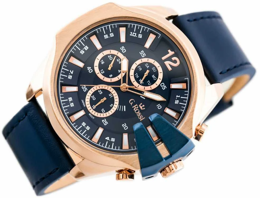 VYRIŠKAS LAIKRODIS G. ROSSI - E6122A - EXCLUSIVE (zg249f) + dėžutė