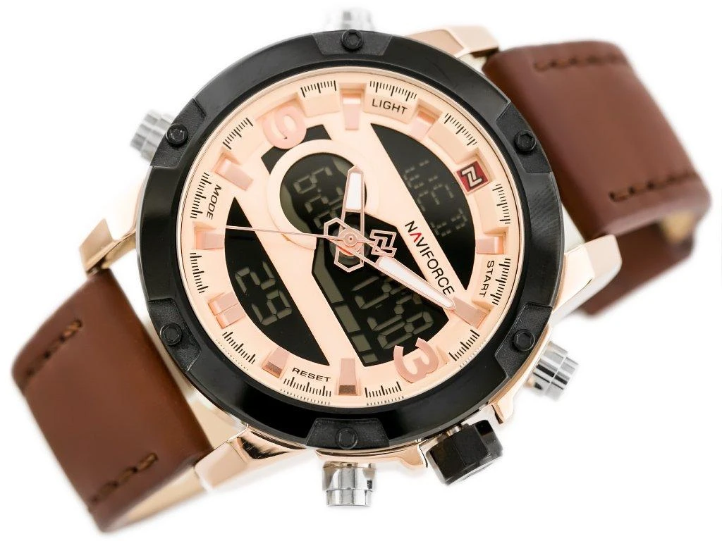 VYRIŠKAS LAIKRODIS NAVIFORCE - NF9097 (zn043a) - ruda/sidabrinis