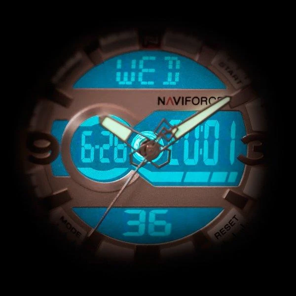 VYRIŠKAS LAIKRODIS NAVIFORCE - NF9097 (zn043a) - ruda/sidabrinis
