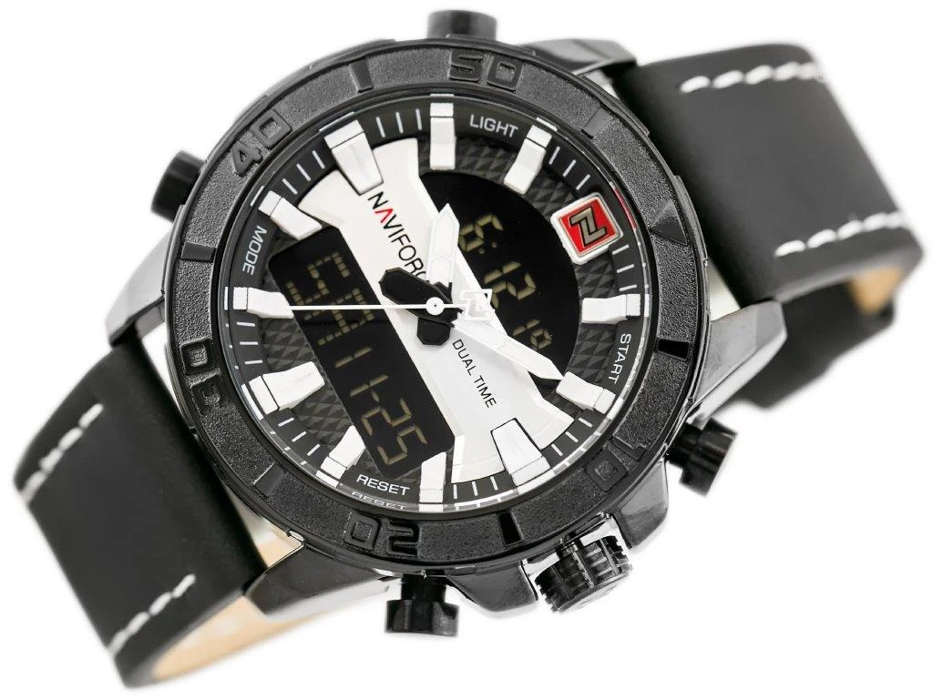 VYRIŠKAS LAIKRODIS NAVIFORCE - NF9114 (zn046a) - juodas/sidabrinis