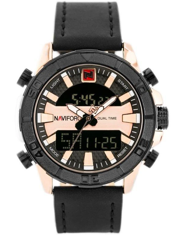 VYRIŠKAS LAIKRODIS NAVIFORCE - NF9114 (zn046d) - juodas/rosegold