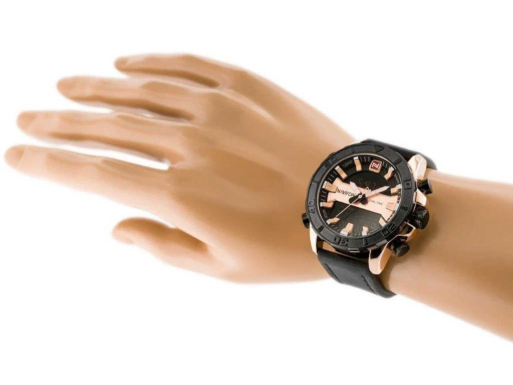 VYRIŠKAS LAIKRODIS NAVIFORCE - NF9114 (zn046d) - juodas/rosegold