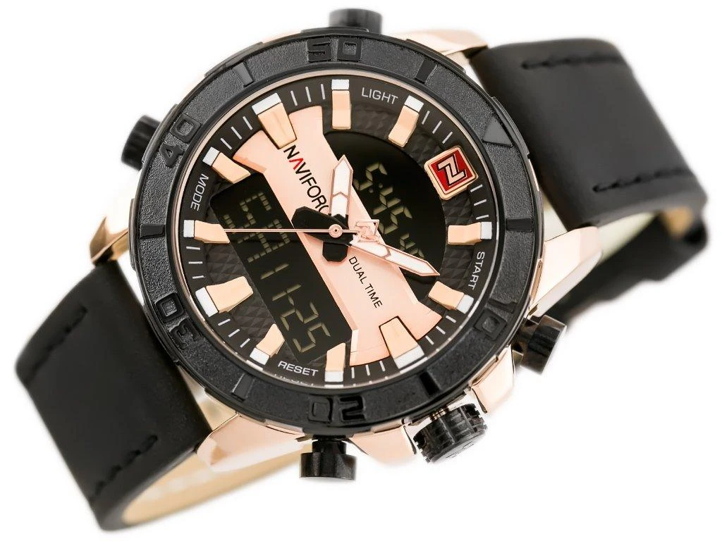 VYRIŠKAS LAIKRODIS NAVIFORCE - NF9114 (zn046d) - juodas/rosegold