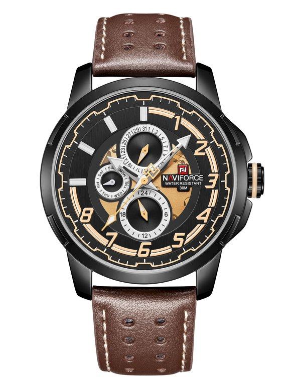 VYRIŠKAS LAIKRODIS NAVIFORCE NF9142 (zn087b) juodas/br. + dėžutė