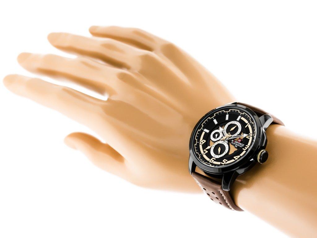 VYRIŠKAS LAIKRODIS NAVIFORCE NF9142 (zn087b) juodas/br. + dėžutė