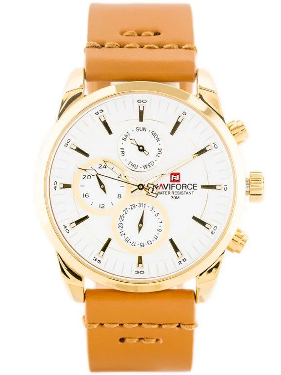 VYRIŠKAS LAIKRODIS NAVIFORCE - NF9148 (zn085b) auksinis + dėžutė