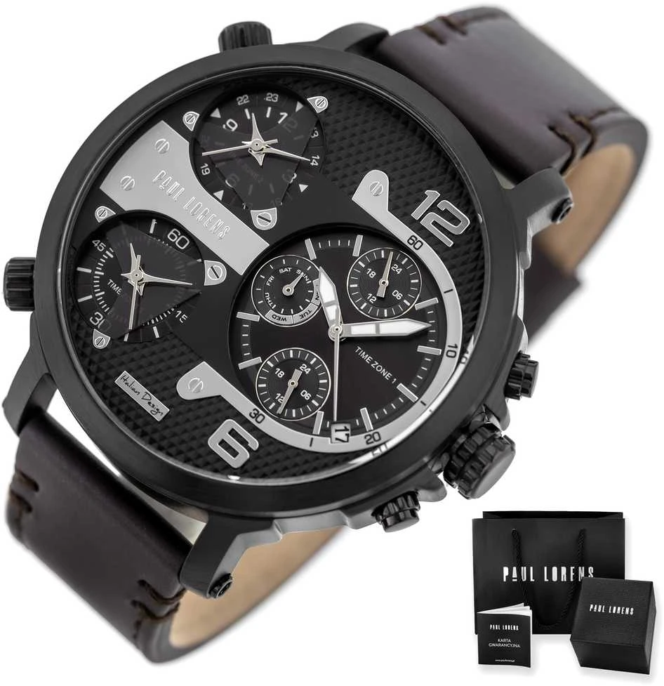 Laikrodis PAUL LORENS MALE WATCH - PL11706A2-1B2 (zg369d) + BOX