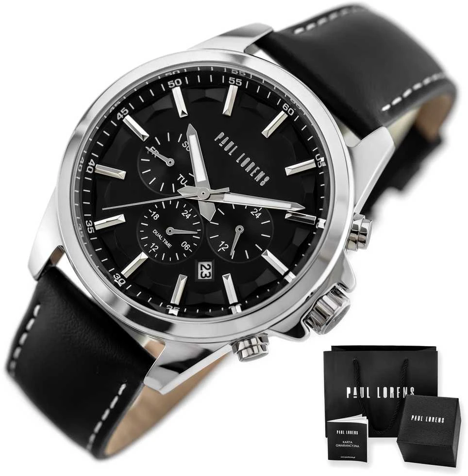 PAUL LORENS MALE WATCH - PL20010A-1A1 (zg379a) + BOX