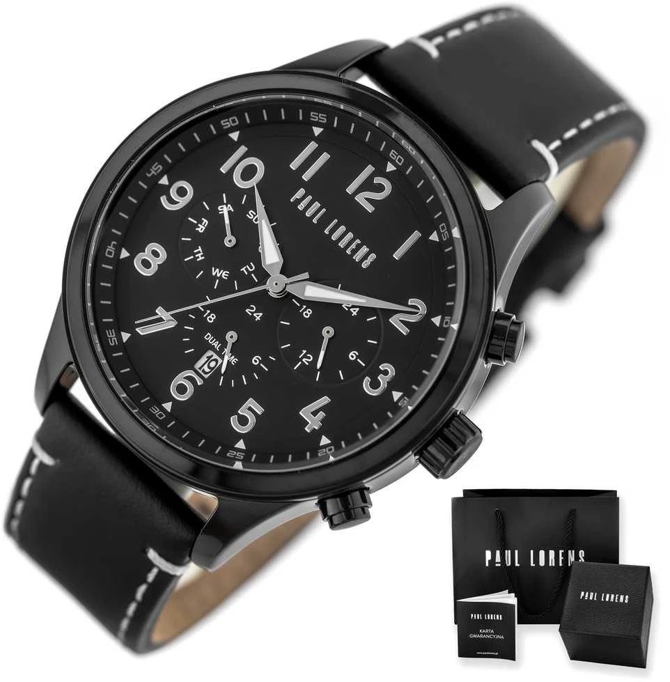 PAUL LORENS MALE WATCH - PL20011A-1A5 (zg378c) + BOX