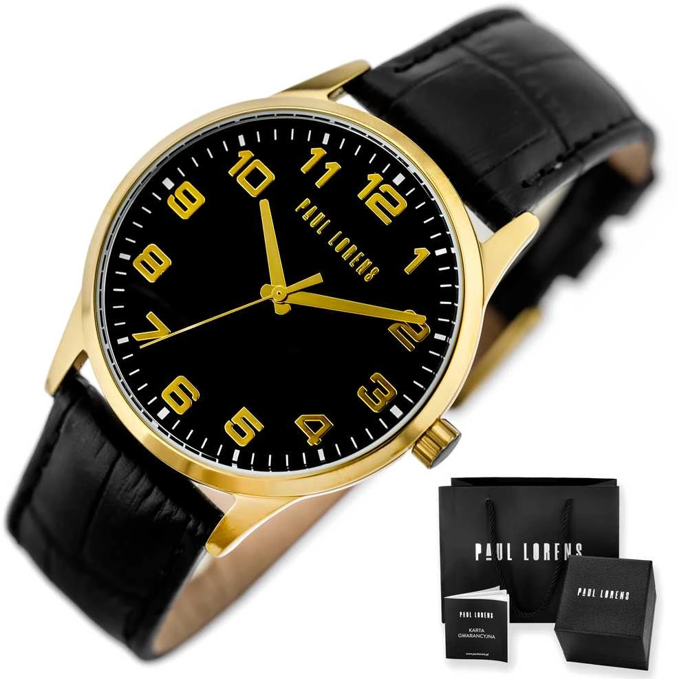 PAUL LORENS MALE WATCH - PL20022A-1A2 (zg377c) + BOX