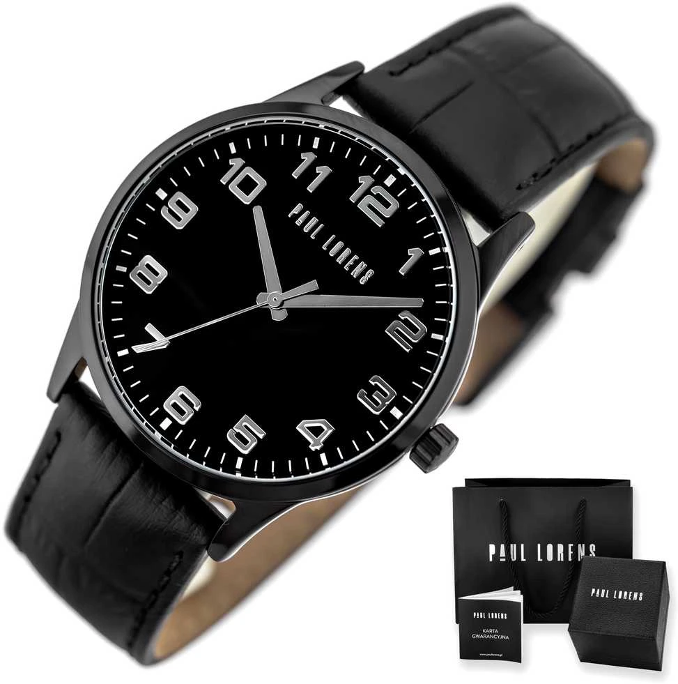 Laikrodis PAUL LORENS MALE WATCH - PL20022A-1A5 (zg377a) + BOX
