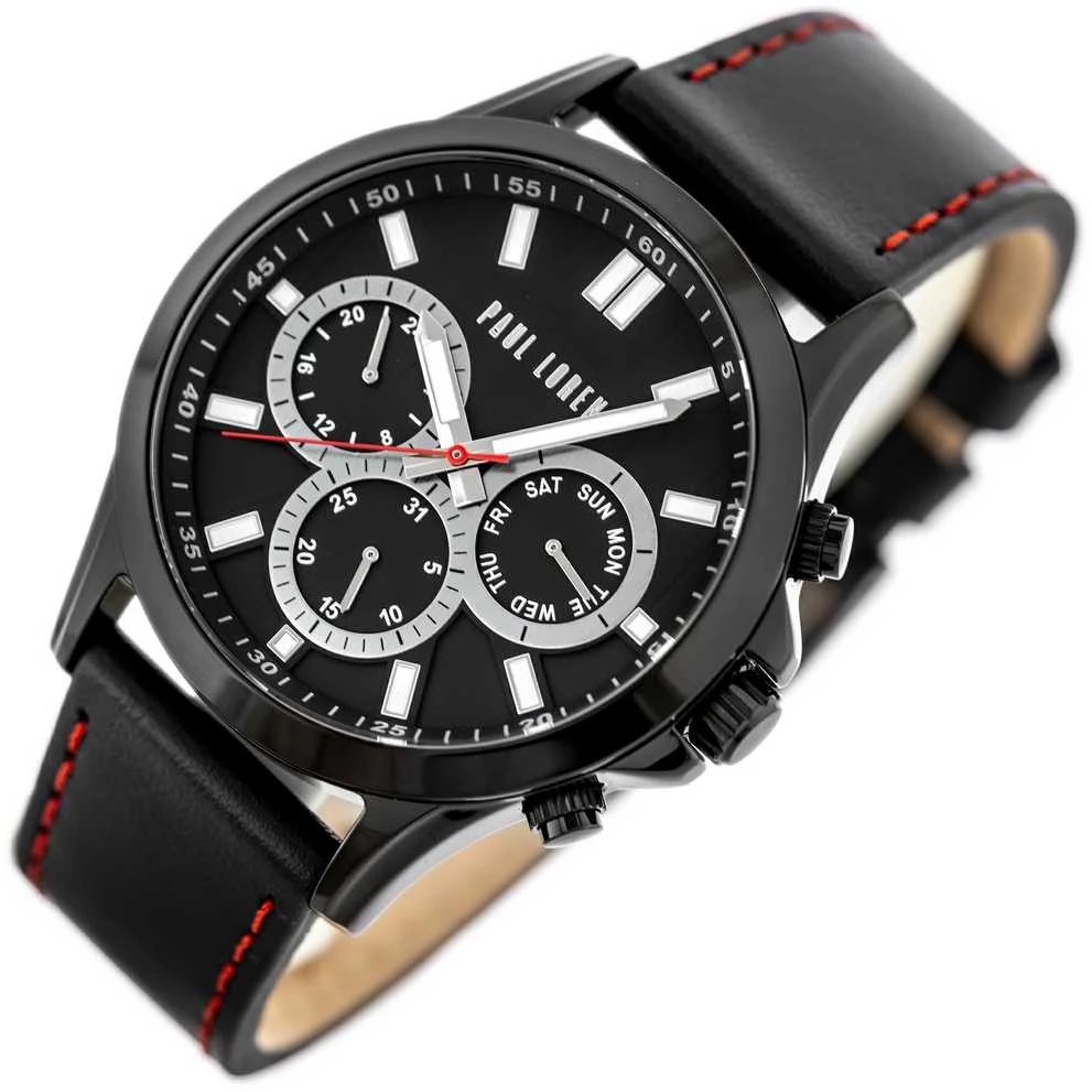 PAUL LORENS MALE WATCH - PL8071A2-1A3 (zg373a) + BOX