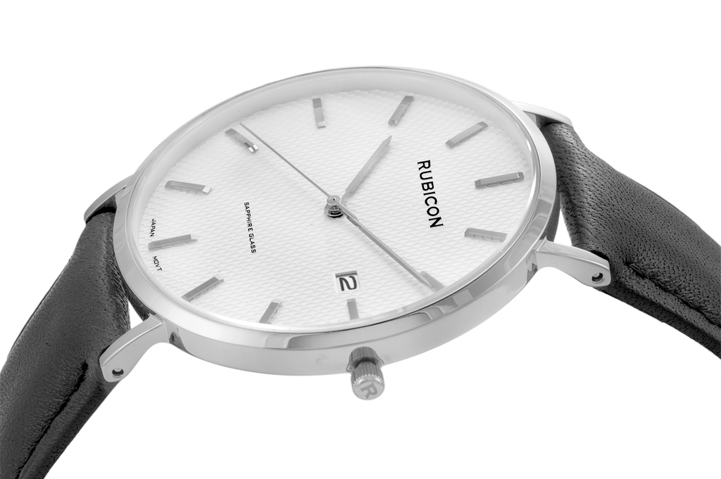 VYRIŠKAS LAIKRODIS RUBICON RNCE49 - safyro stiklas (zr105c)