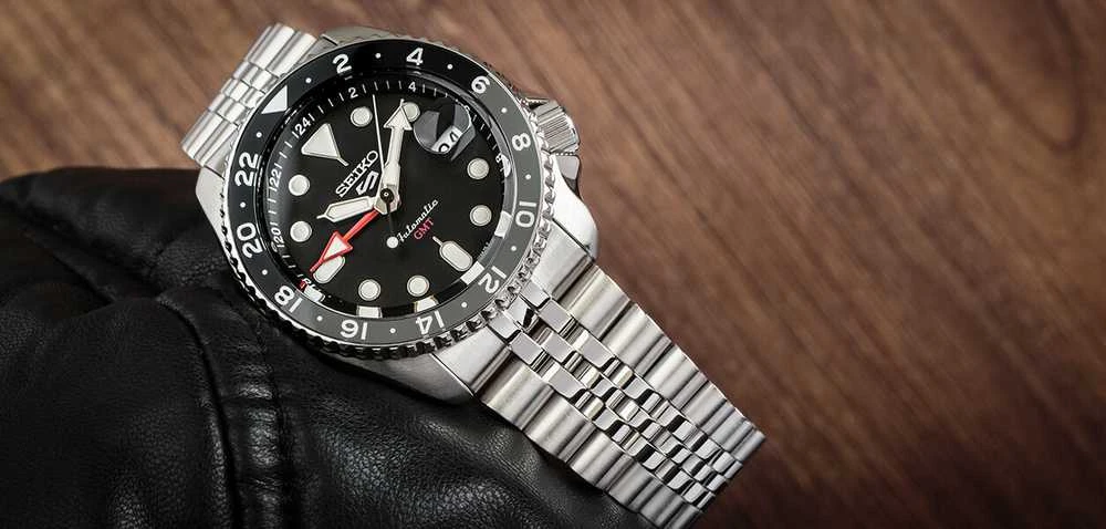Laikrodis MEN'S WATCH SEIKO 5 SPORTS SSK001K1 GMT AUTOMAT WR100 + BOX