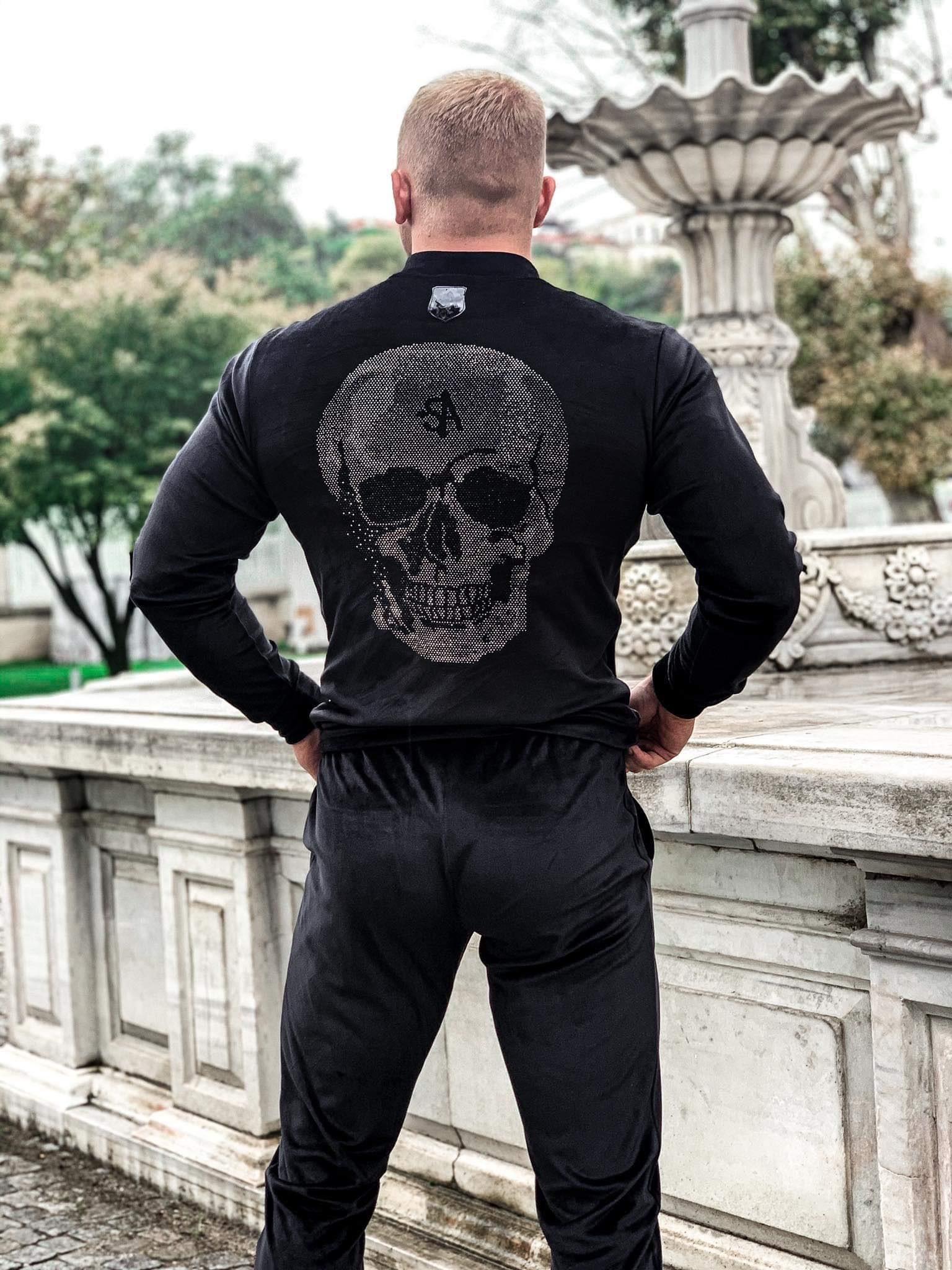 Empire of Style Vyriškas veliūrinis "Anarchy" kostiumas - Juodas