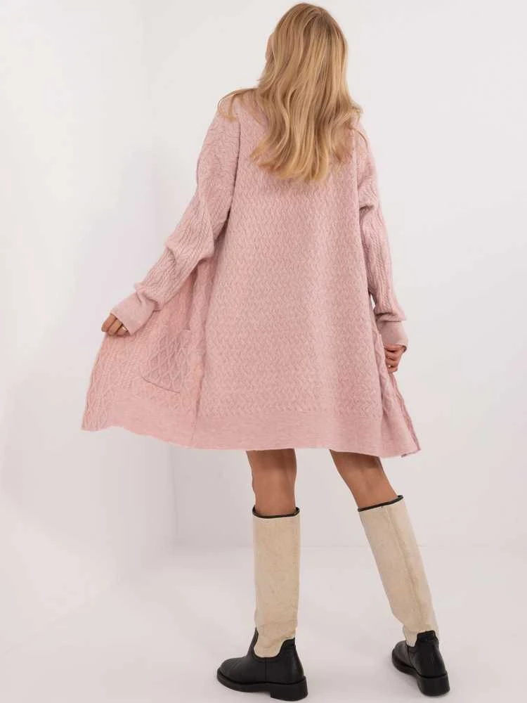 Wool Fashion Italia Kardiganas moterims AT-SW-2366.61-šviesiai rožinė