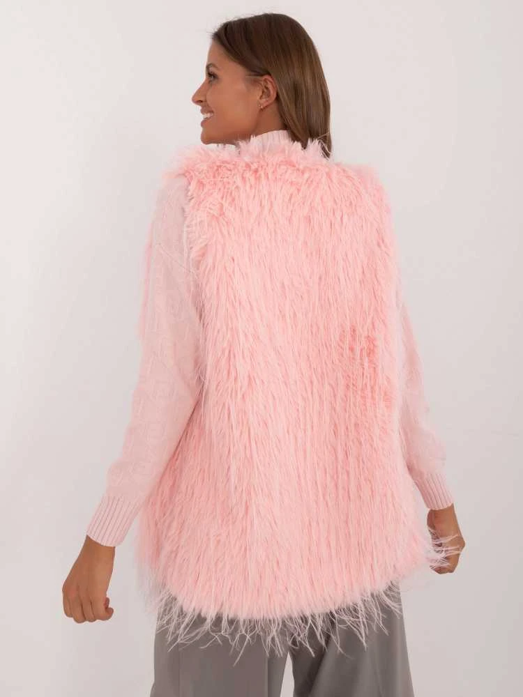 Wool Fashion Italia Liemenė-AT-KZ-2349-1.31P-šviesiai rožinė