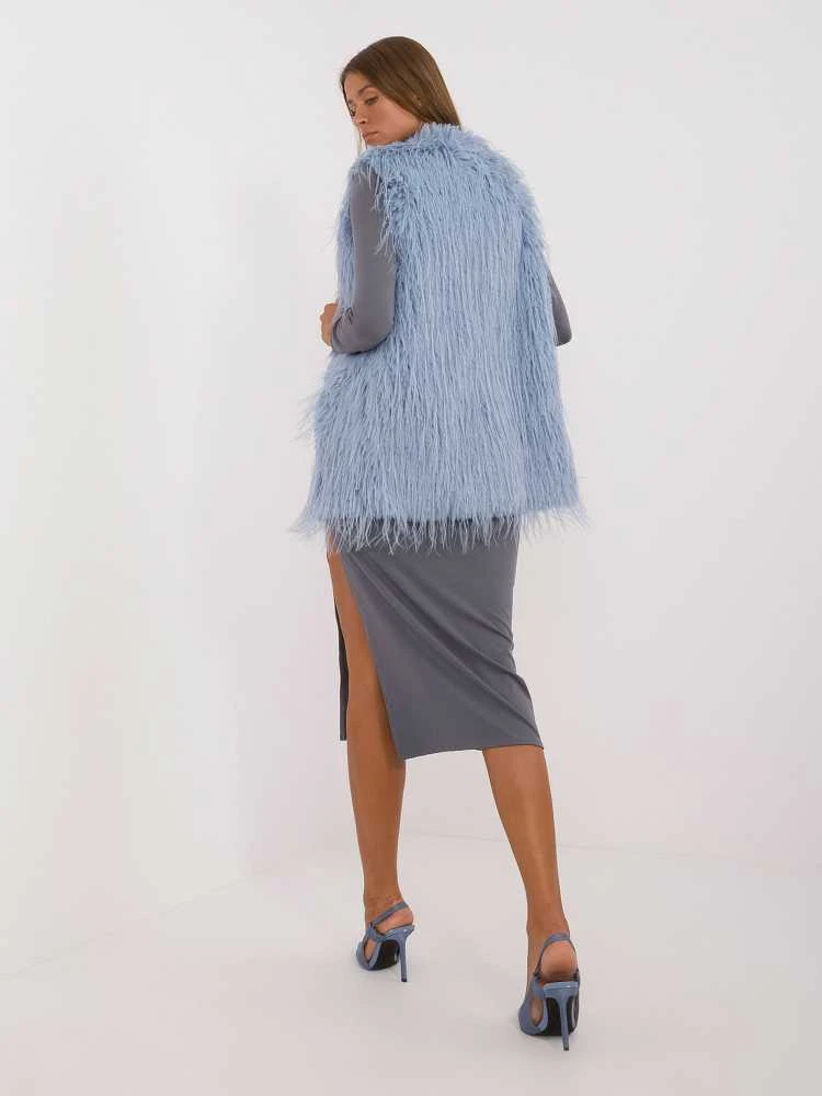 Wool Fashion Italia Liemenė-AT-KZ-2349-1.31P-pilka-mėlyna