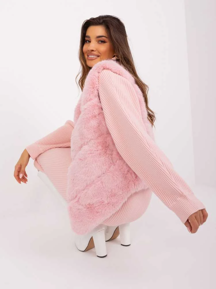 Wool Fashion Italia Liemenė-AT-KZ-2349.00P-šviesiai rožinė